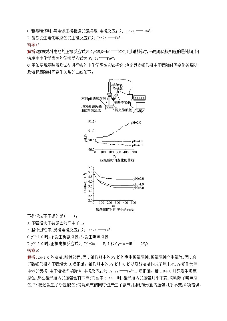新教材适用2023年高中化学专题1化学反应与能量变化测评A苏教版选择性必修103