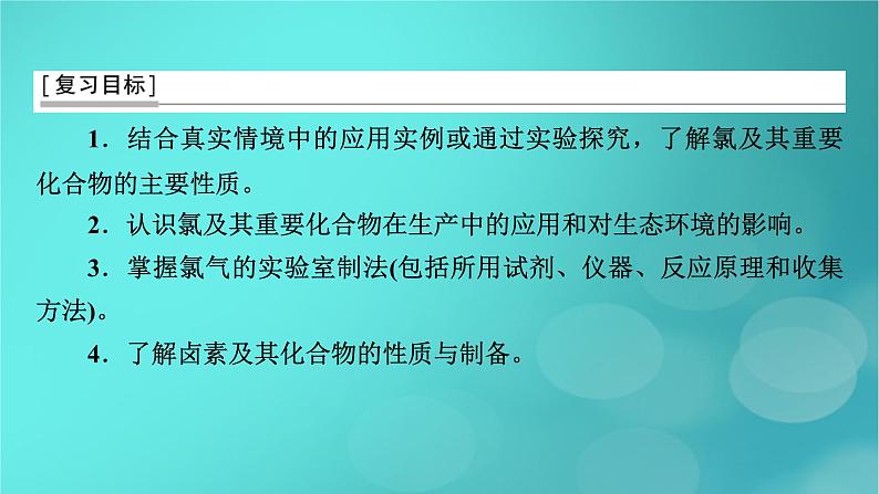 新教材适用2024版高考化学一轮总复习第4章非金属及其化合物第9讲氯及其重要化合物课件第3页