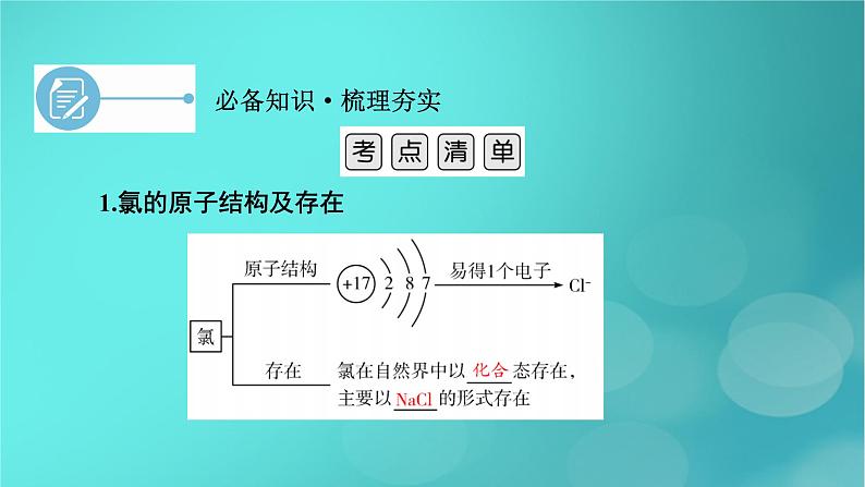 新教材适用2024版高考化学一轮总复习第4章非金属及其化合物第9讲氯及其重要化合物课件第6页