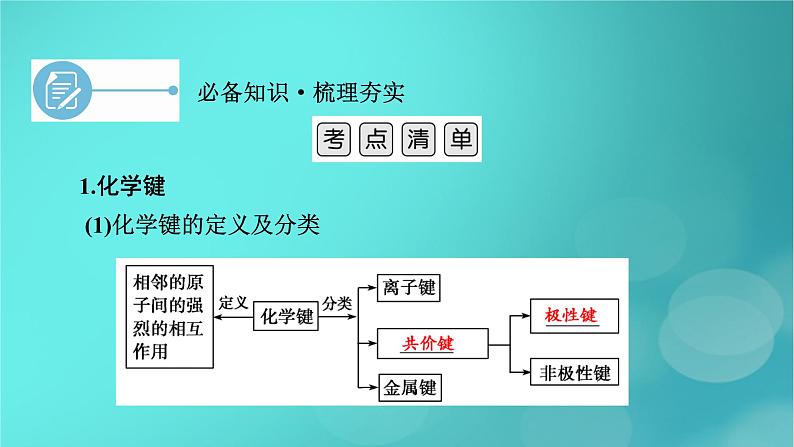 新教材适用2024版高考化学一轮总复习第5章物质结构与性质元素周期律第15讲化学键分子结构与性质课件07