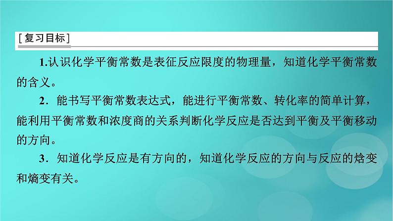 新教材适用2024版高考化学一轮总复习第7章化学反应速率与化学平衡第22讲化学平衡常数化学反应的方向与调控课件03