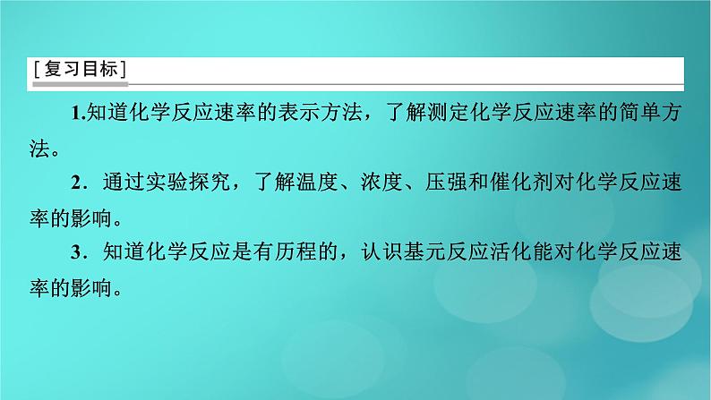 新教材适用2024版高考化学一轮总复习第7章化学反应速率与化学平衡第20讲化学反应速率课件03