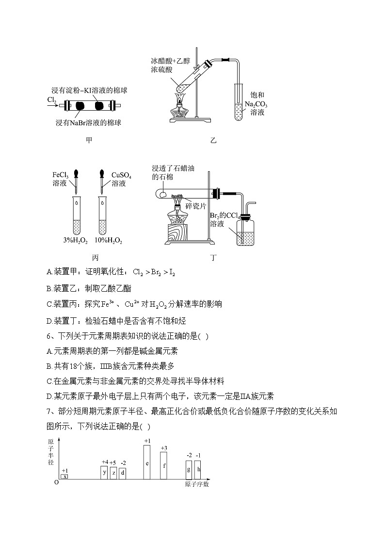 山东省菏泽市2021-2022学年高一下学期期末考试化学试卷(含答案)第2页
