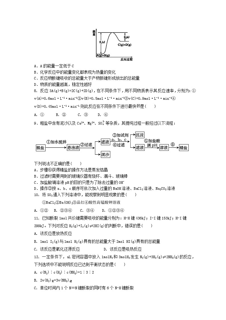 河南省济源市英才学校2022-2023学年高一下学期期中考试化学试卷第2页