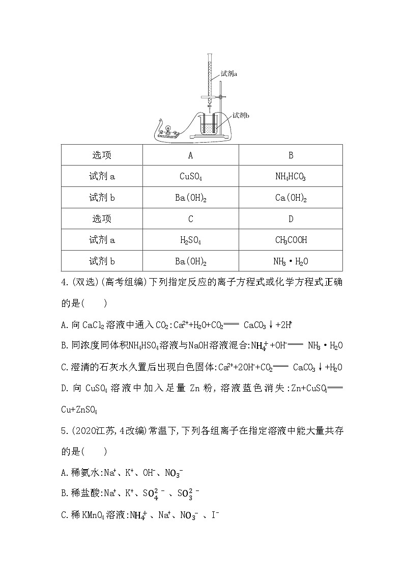 2023人教版高中化学必修第一册 第一章 物质及其变化 综合拔高练第2页