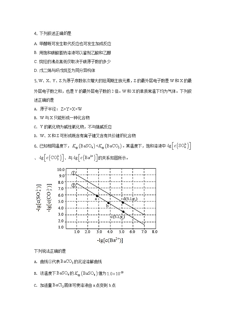高考真题：2021年高考全国甲卷化学试题（逐题解析word版）【适用：四川、云南、广西、贵州、西藏】02