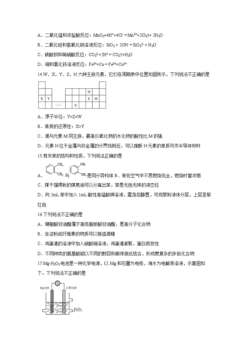 2016年浙江省高考化学【4月】（含解析版）第3页