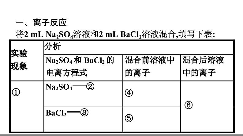 人教版（2019]必修第一册课件：第一章 第二节 第2课时　离子反应第6页
