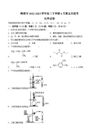 河南省鹤壁市2022-2023学年高二下学期6月第五次段考化学试题（Word版含答案）