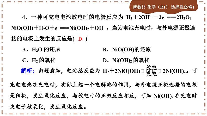 人教版化学选修1第四章综合测评（课件PPT）第5页