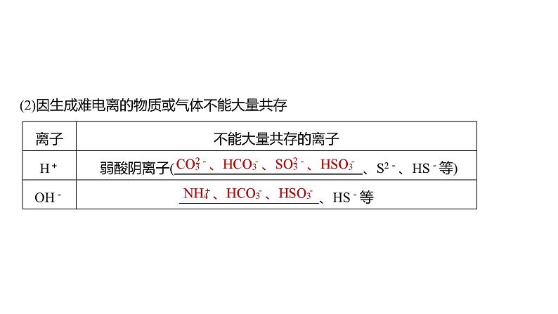 2024年高考化学一轮复习（新高考版） 第1章 第3讲　离子共存、离子检验与推断07