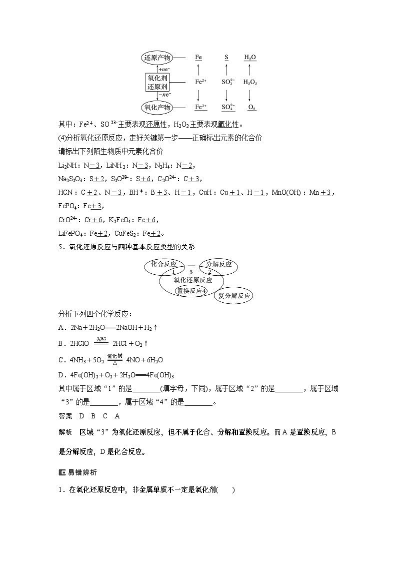 2024年高考化学一轮复习（新高考版） 第1章 第4讲　氧化还原反应的概念和规律 练习课件03