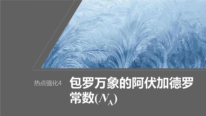 2024年高考化学一轮复习（新高考版） 第2章 热点强化4　包罗万象的阿伏加德罗常数(NA) 课件01