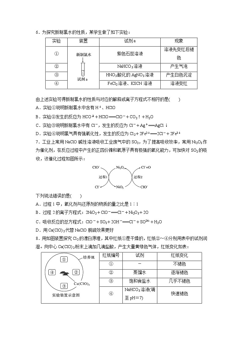 2024年高考化学一轮复习（新高考版） 第5章 第19讲　氯及其化合物 练习课件02