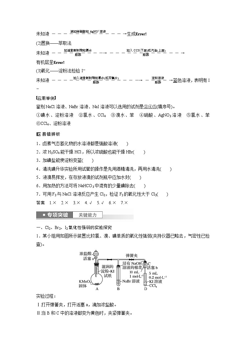 2024年高考化学一轮复习（新高考版） 第5章 第21讲　卤族元素　溴、碘单质的提取 练习课件02