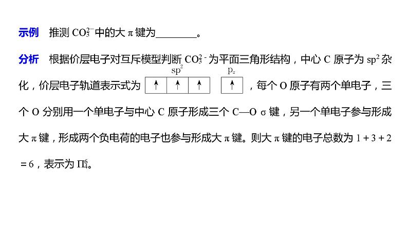 2024年高考化学一轮复习（新高考版） 第6章 热点强化14　微粒空间结构　大π键的判断 课件07