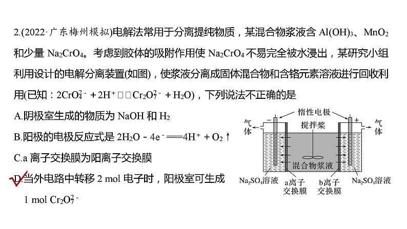 2024年高考化学一轮复习（新高考版） 第7章 热点强化17　电解原理创新应用 课件06