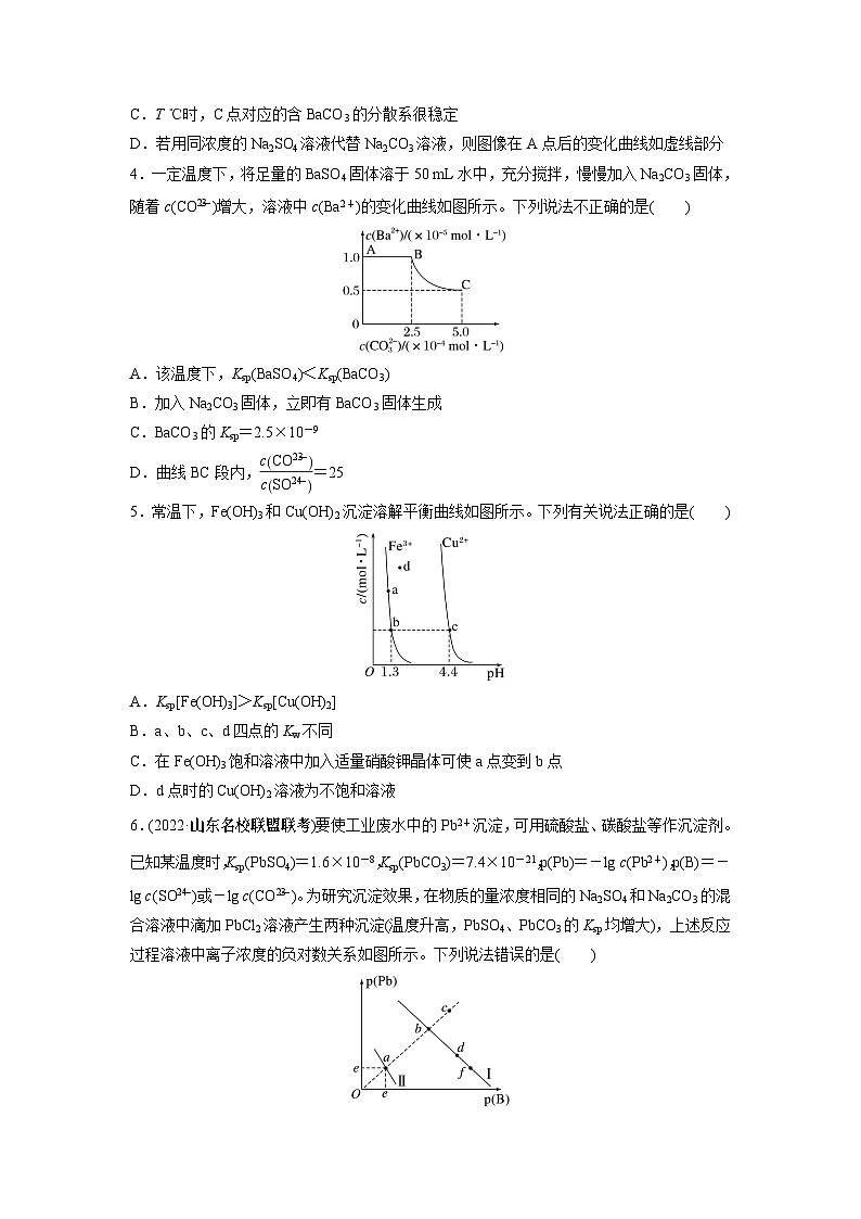 2024年高考化学一轮复习（新高考版） 第9章 第58讲　沉淀溶解平衡图像的分析 练习课件02
