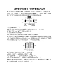 2023届高考化学二轮总复习广西专版课后习题 选择题专项训练七 电化学基础及其应用