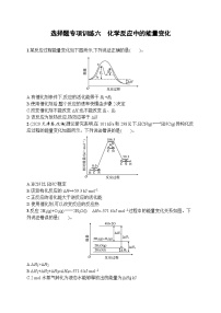 2023届高考化学二轮总复习广西专版课后习题 选择题专项训练六 化学反应中的能量变化