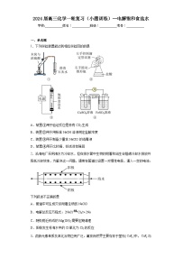 2024届高三化学一轮复习（小题训练）--电解饱和食盐水