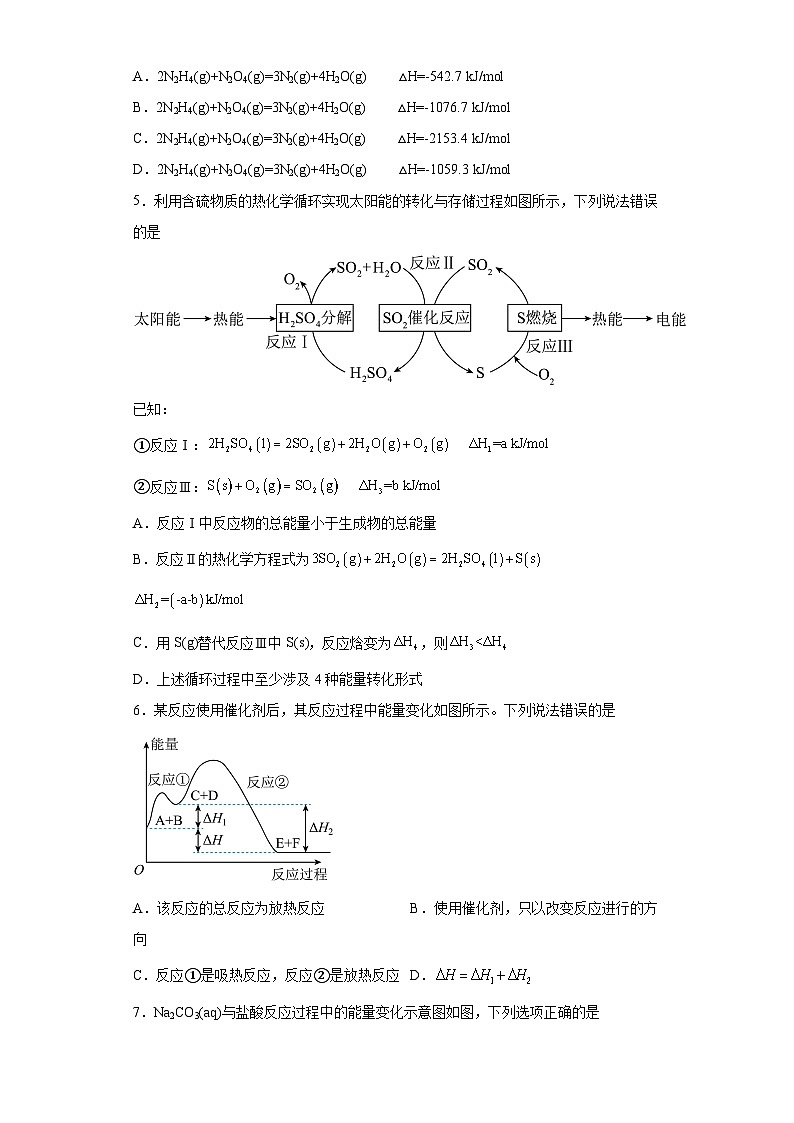 2024届高三化学一轮复习（小题训练）--盖斯定律第2页