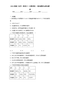 2024届高三化学一轮复习（小题训练）-强电解质与弱电解质