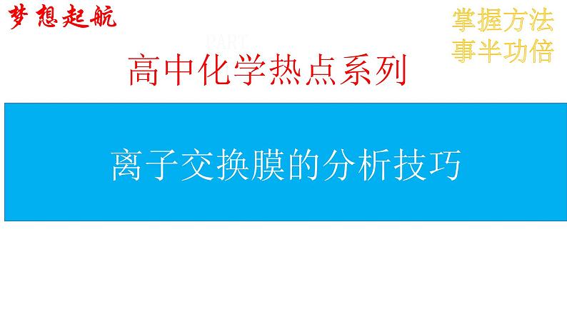 2023届高三化学一轮复习  离子交换膜的分析技巧课件01