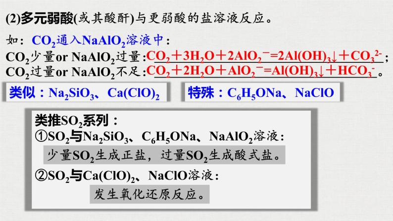 2023年高考化学一轮复习 与量有关的离子方程式及正误判断 课件04