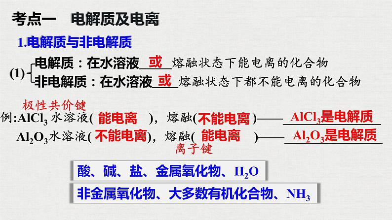 2023年高考化学一轮复习离子反应  离子方程式课件03