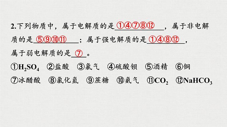 2023年高考化学一轮复习离子反应  离子方程式课件06