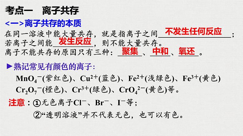 2023年高考化学一轮复习离子反应的应用课件第3页