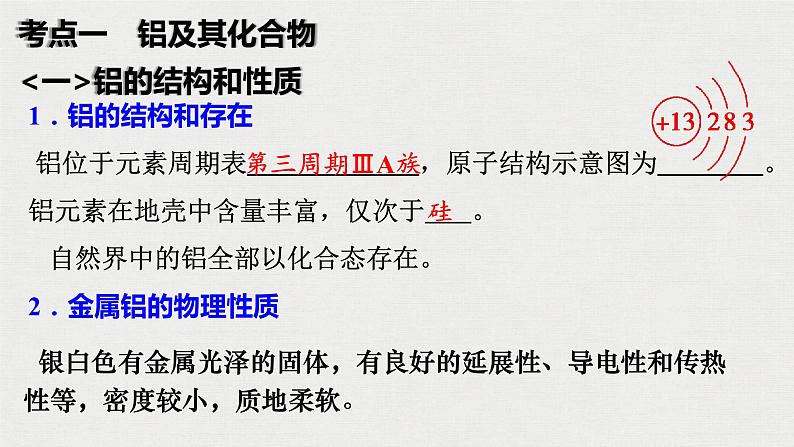 2023年高考化学一轮复习镁铝铜金属材料  金属冶炼课件04