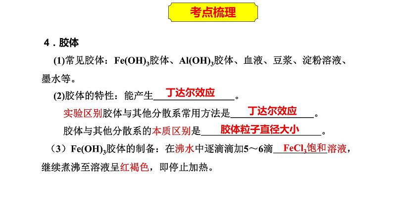 2023年人教版新教材安徽省高中化学学业水平考试复习第二单元  化学物质及其变化 课件第8页