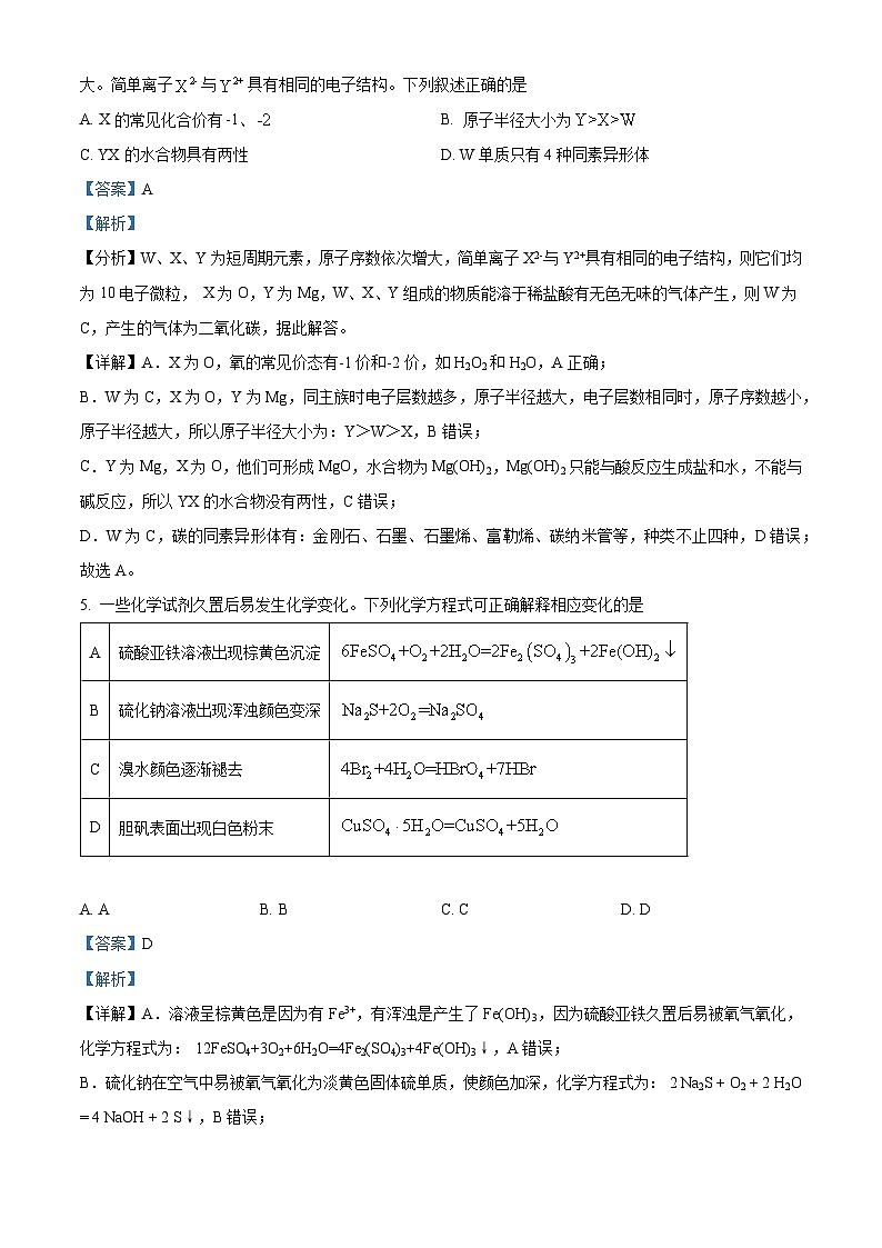 2023年高考全国乙卷化学真题（解析版）第3页