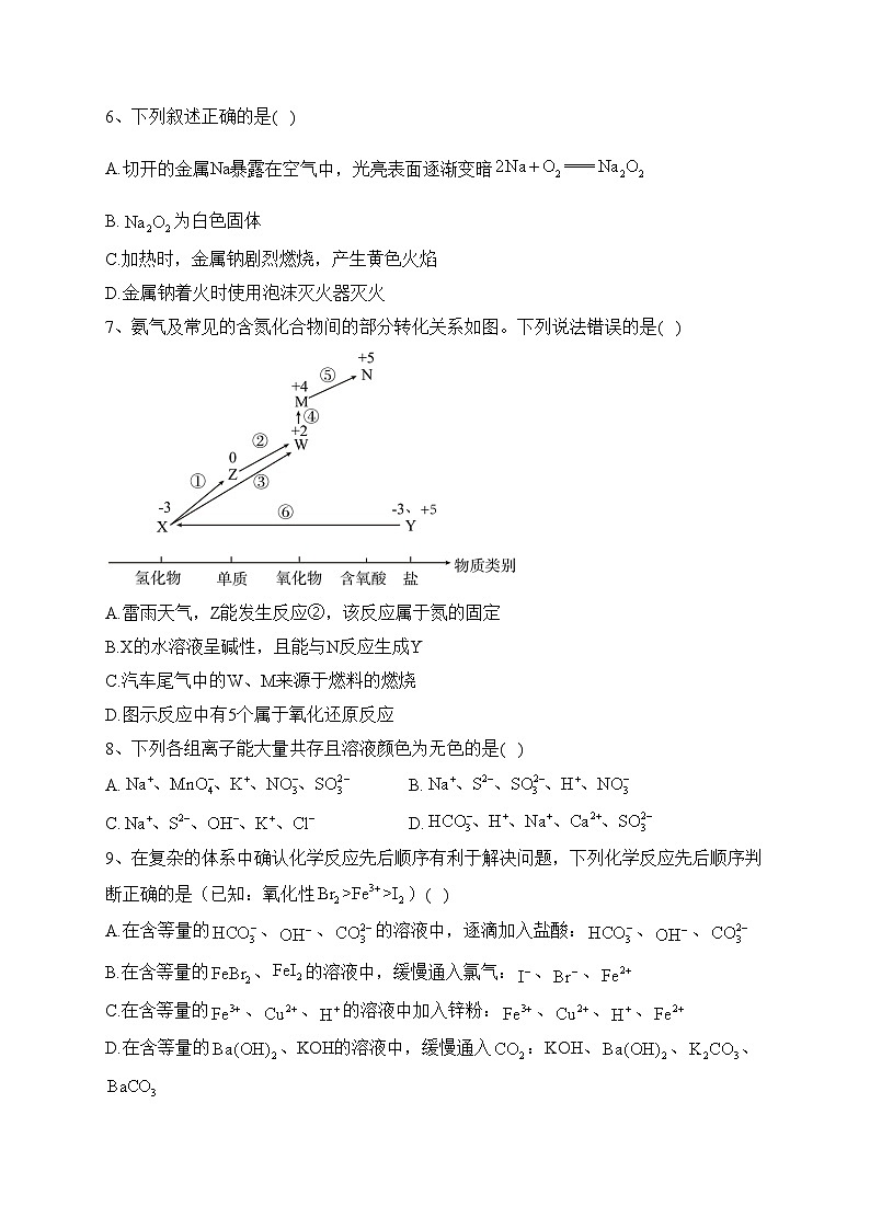 重庆市2022-2023学年高二下学期6月月考化学试卷（含答案）第2页