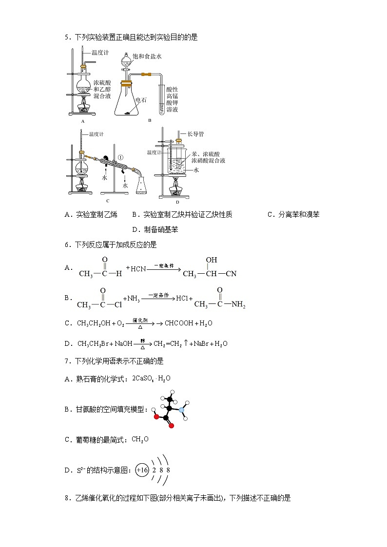 2024届高三化学高考备考一轮复习训练-烃的衍生物(2)第2页