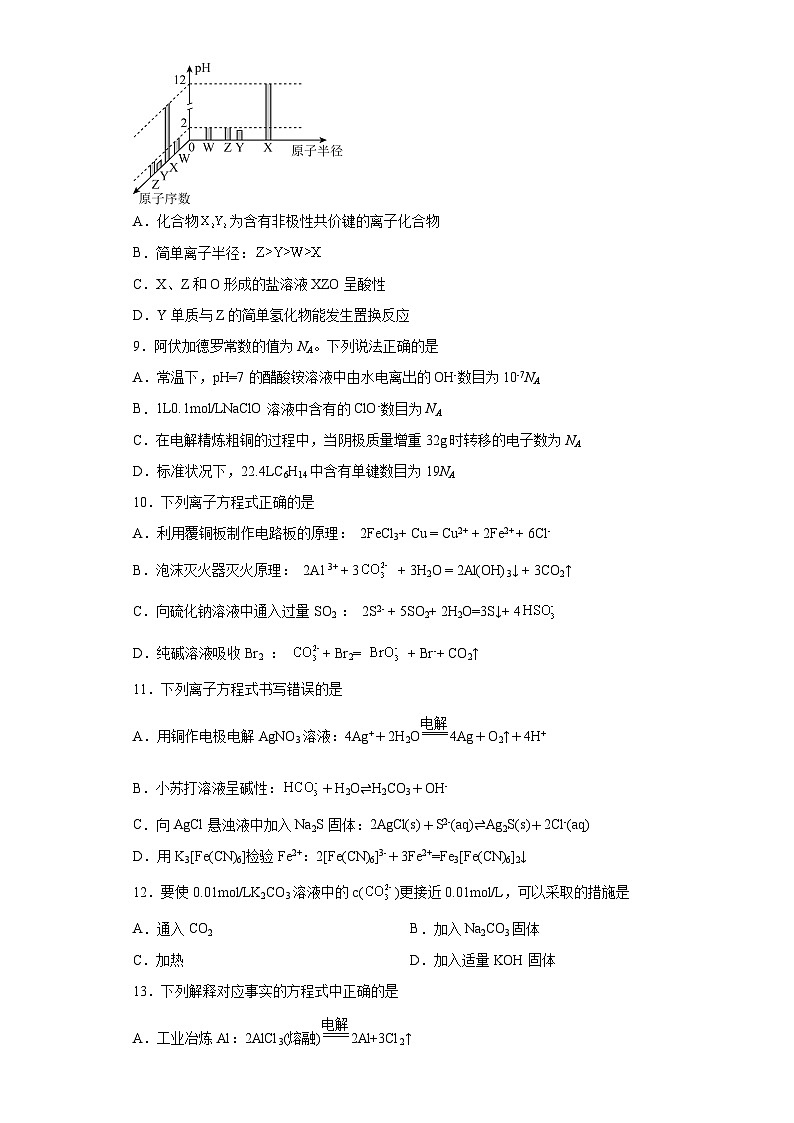 2024届高三化学高考备考一轮复习训练--盐类的水解第3页