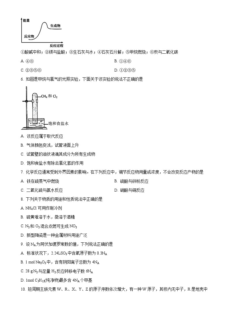 四川省达州市万源中学2022-2023学年高一下学期5月月考化学试题无答案第2页