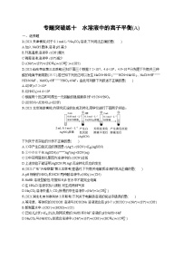 2023二轮复习专项练习（化学）专题突破练十　水溶液中的离子平衡(A)