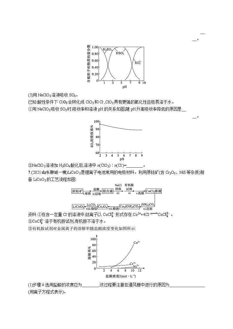 2023二轮复习专项练习（化学）专题突破练六　元素及其化合物(B)第3页