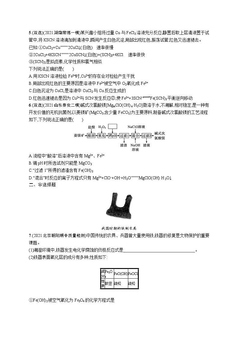 2023二轮复习专项练习（化学）专题突破练六　元素及其化合物(A)第2页