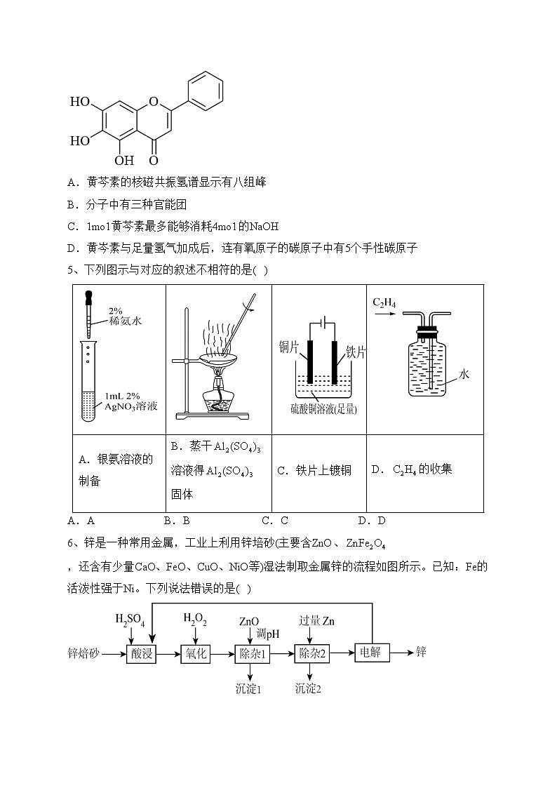 湖南省株洲市茶陵县2021-2022学年高二下学期期末质量监测化学试卷（含答案）第2页