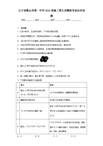 辽宁省鞍山市第一中学2023届高三第九次模拟考试化学试题（含解析）