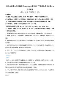 重庆市西南大学附属中学2022-2023学年高一化学下学期阶段性检测（二）试题（Word版附解析）