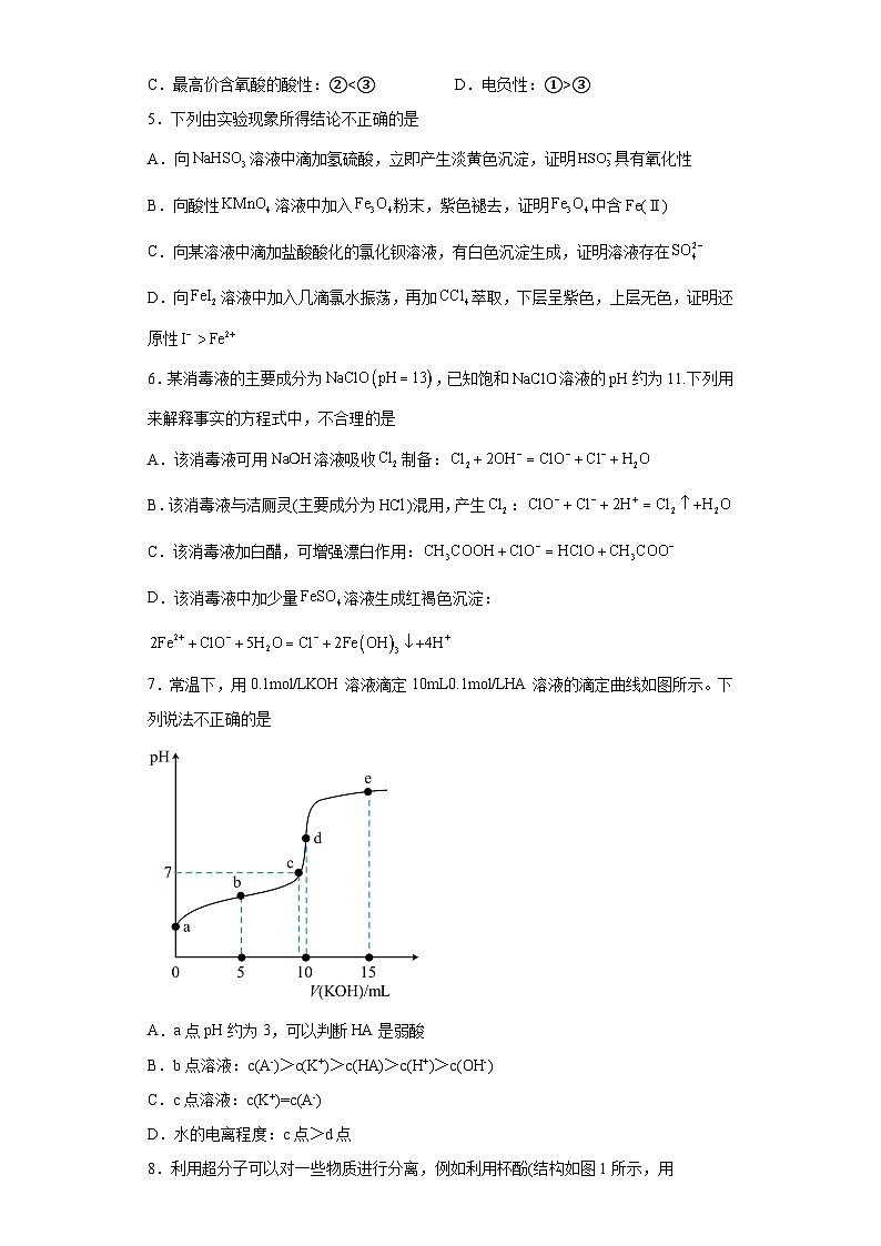 北京市中国人民大学附属中学2023届高三三模化学试题（含解析）02