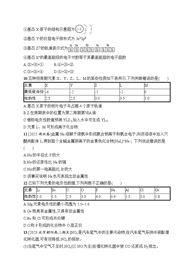 分层作业5　元素周期律第3页