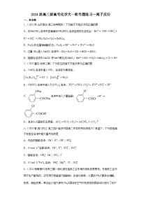 2024届高三新高考化学大一轮专题练习—离子反应