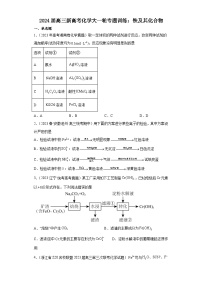 2024届高三新高考化学大一轮专题训练  铁及其化合物