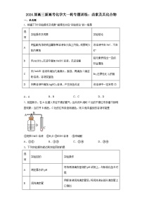 2024届高三新高考化学大一轮专题训练 卤素及其化合物